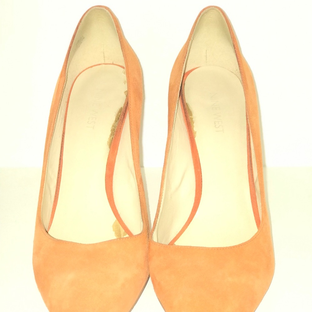 Nine West Women's Vibrant Orange Heels